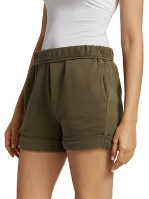 商品FRAME|Rolled-Cuff Organic Cotton Shorts,价格¥315,第3张图片详细描述
