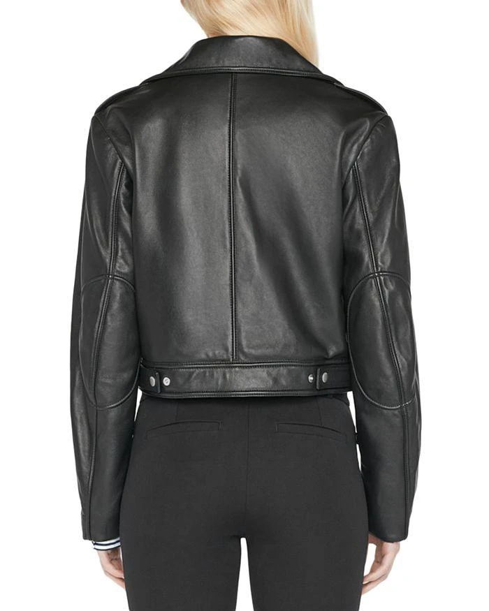商品FRAME|Asymmetric Leather Moto Jacket,价格¥7303,第2张图片详细描述