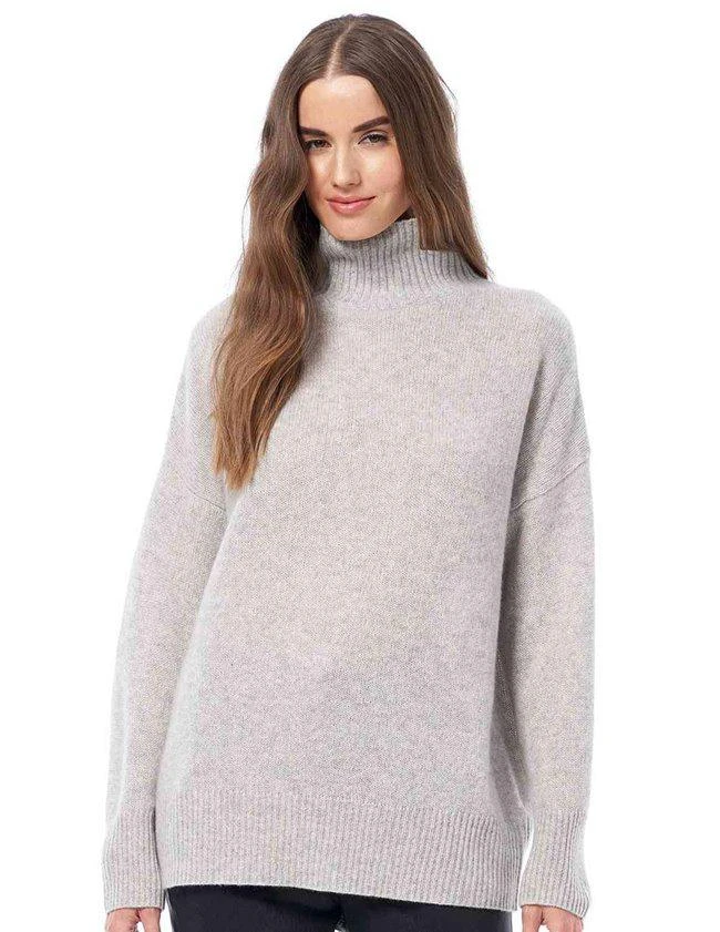 商品360 Cashmere|360 Cashmere - Cheryl turtleneck jumper - heather grey,价格¥2770,第1张图片