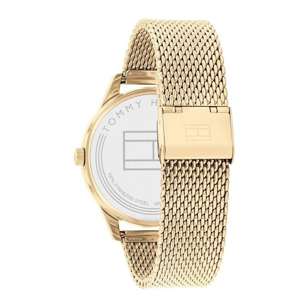 商品Tommy Hilfiger|Men'Gold-Tone Mesh Bracelet Watch 44mm,价格¥930,第4张图片详细描述