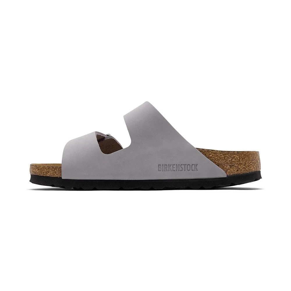 商品Birkenstock|Women's Arizona Nubuck Leather Soft Footbed Sandals from Finish Line,价格¥561,第3张图片详细描述