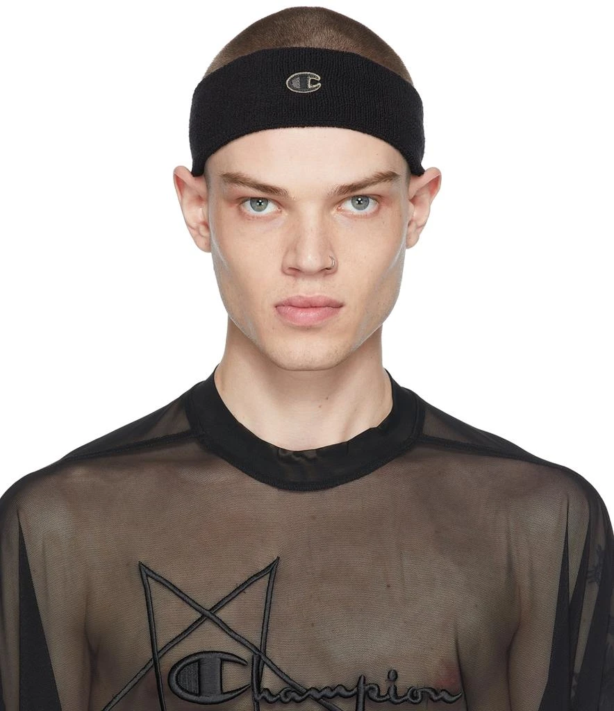 商品Rick Owens|Black Champion Edition Cotton Headband,价格¥309,第1张图片