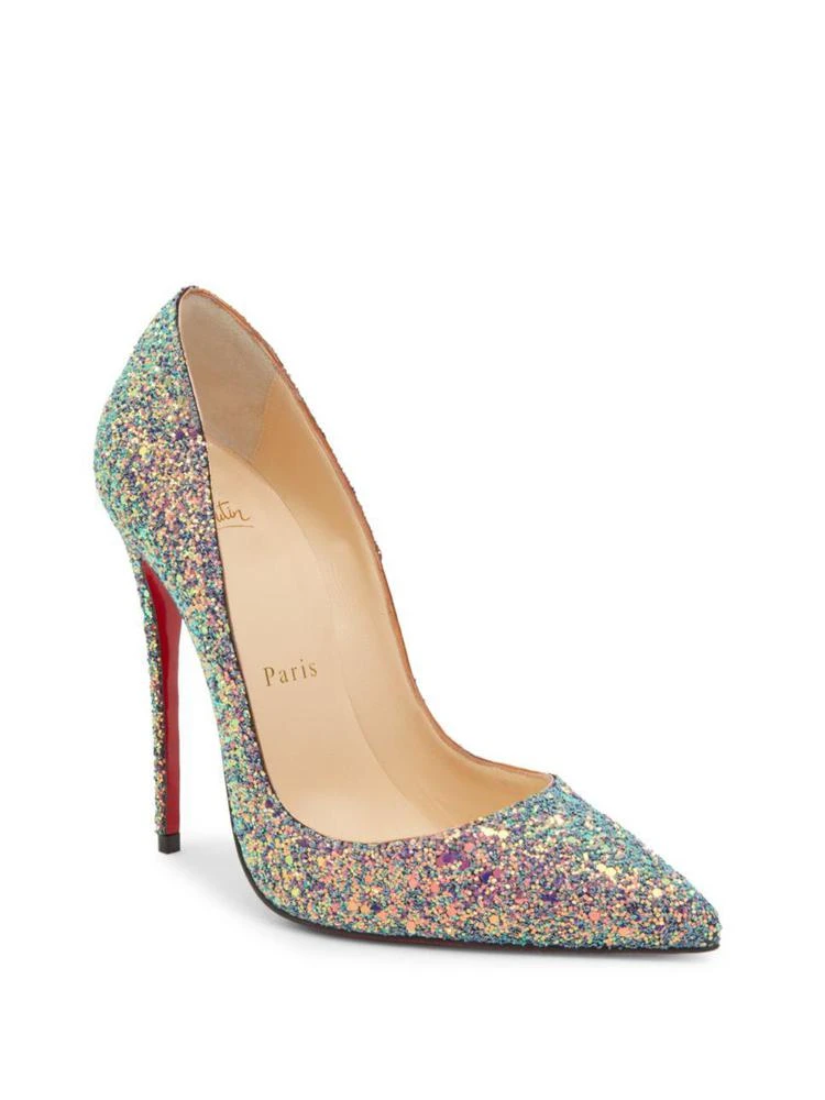 商品Christian Louboutin|亮片闪光红底高跟鞋,价格¥5212,第1张图片