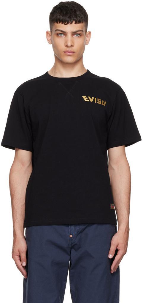 商品Evisu|Black Cotton T-Shirt,价格¥969,第1张图片