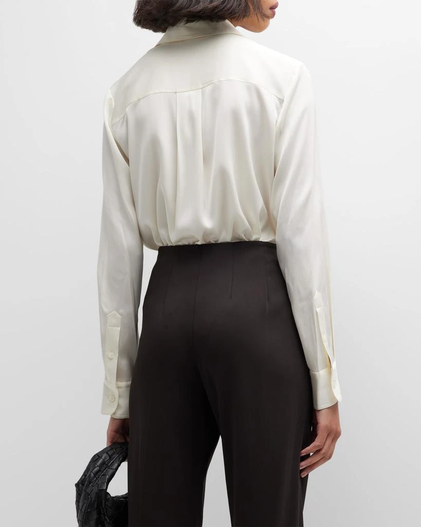 Sunaya Stretch Silk Button-Down Blouse 商品