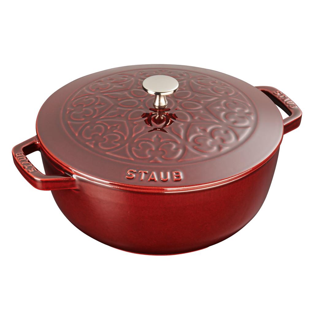 Staub Cast Iron 3.75-qt Essential French Oven with Lilly Lid商品第8张图片规格展示