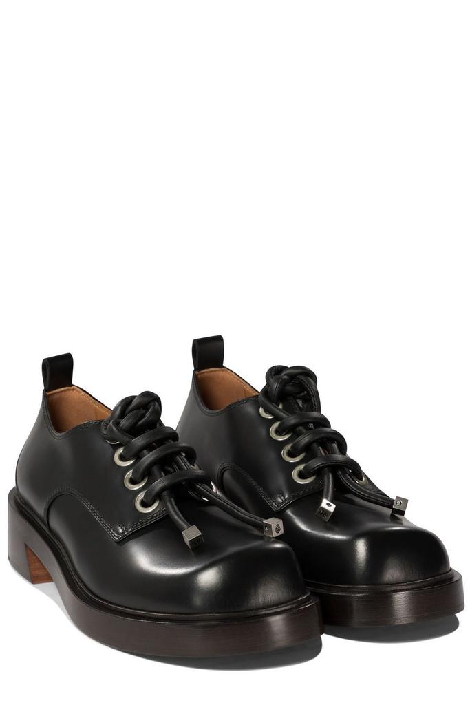 Alexander McQueen Round-Toe Lace-Up Derby Shoes – On Sale Now with