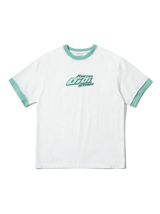 商品5252 BY O!OI|Italic OIOI Raw Edge T-shirt_White,价格¥471,第6张图片详细描述