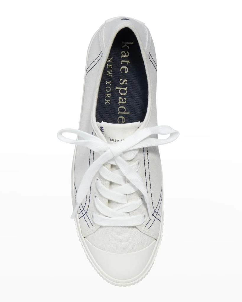 商品Kate Spade|tennison canvas low-top sneakers,价格¥766,第4张图片详细描述