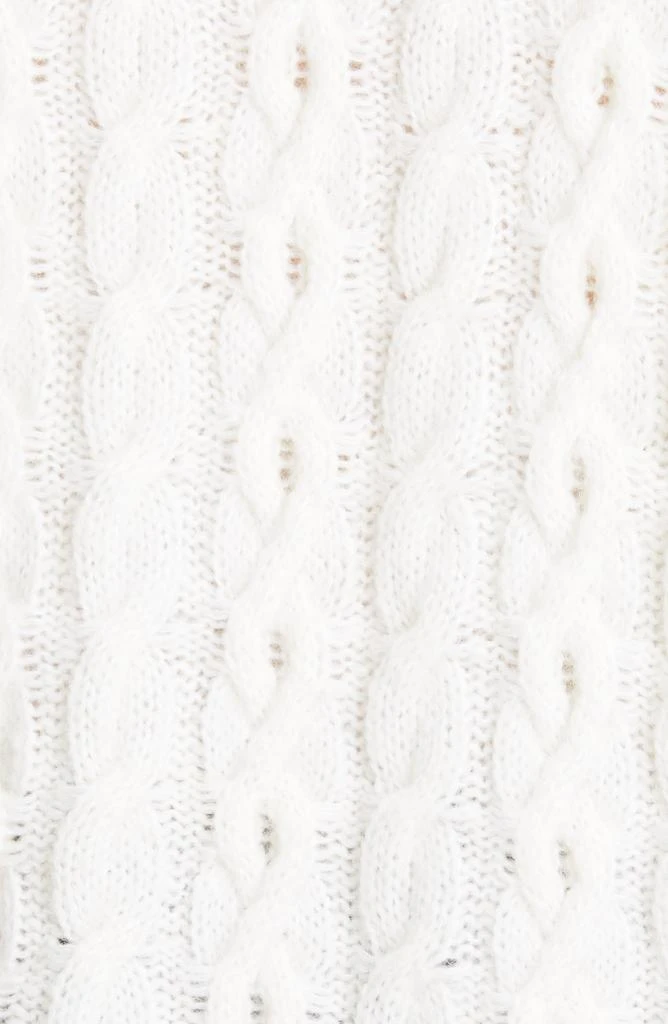Lattice Cable Knit Wool & Alpaca Blend Sweater 商品
