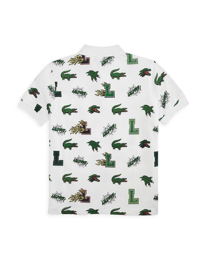 商品Lacoste|Unisex Holiday Comic Effect Crocodile Print Polo - Little Kid, Big Kid,价格¥552,第4张图片详细描述