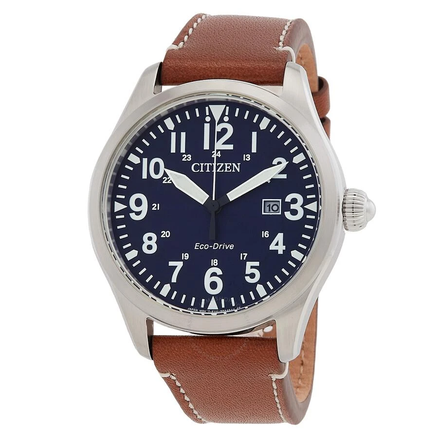 商品Citizen|Chandler Military Eco-Drive Blue Dial Men's Watch BM6838-17L,价格¥886,第1张图片