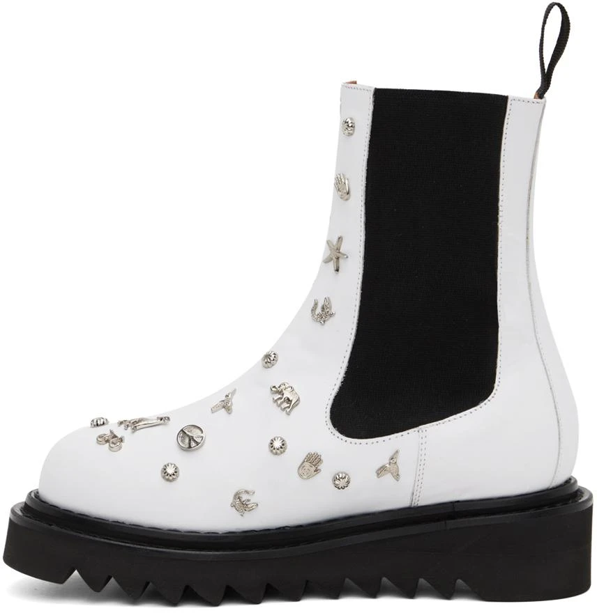 商品Toga Pulla|White Embellished Boots,价格¥1025,第3张图片详细描述