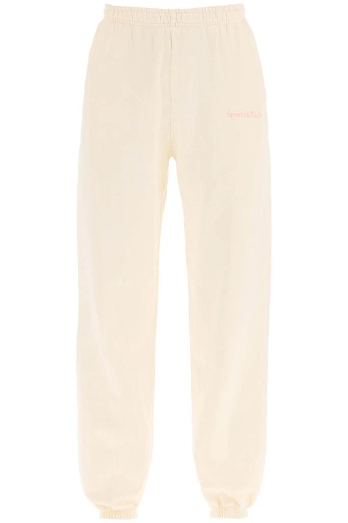 商品Sporty & Rich|SERIF LOGO SWEATPANTS,价格¥455,第1张图片