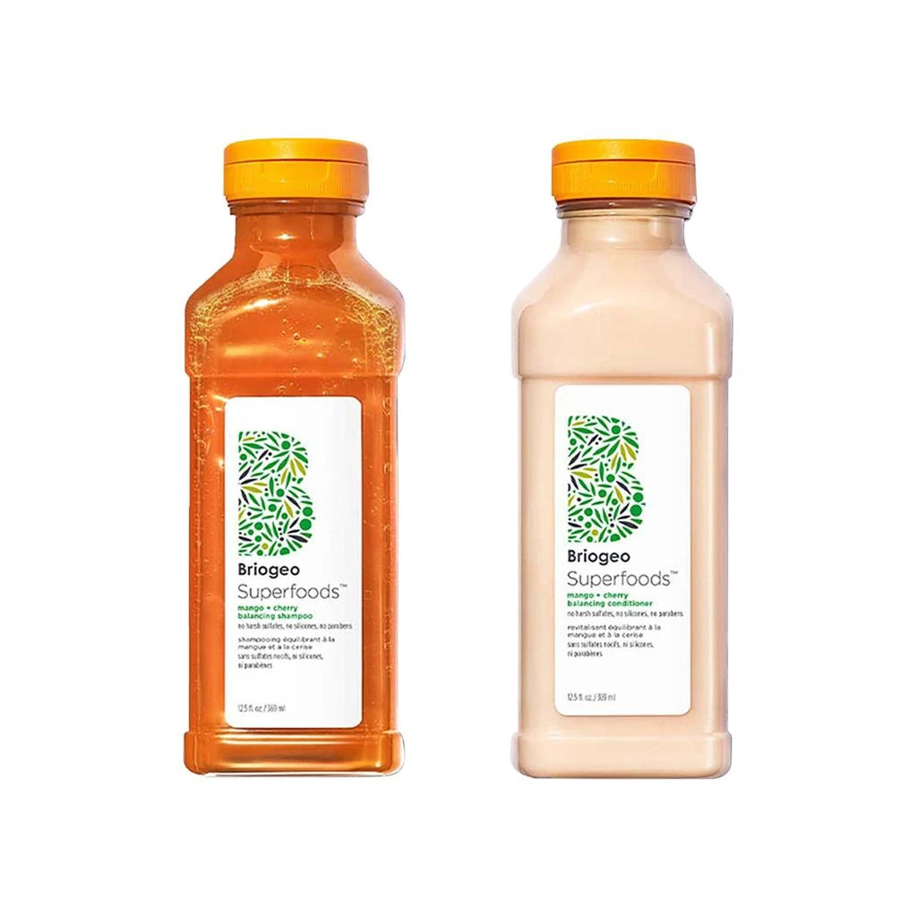 商品Briogeo|Superfoods Mango and Cherry Balancing Shampoo and Conditioner,价格¥423,第2张图片详细描述