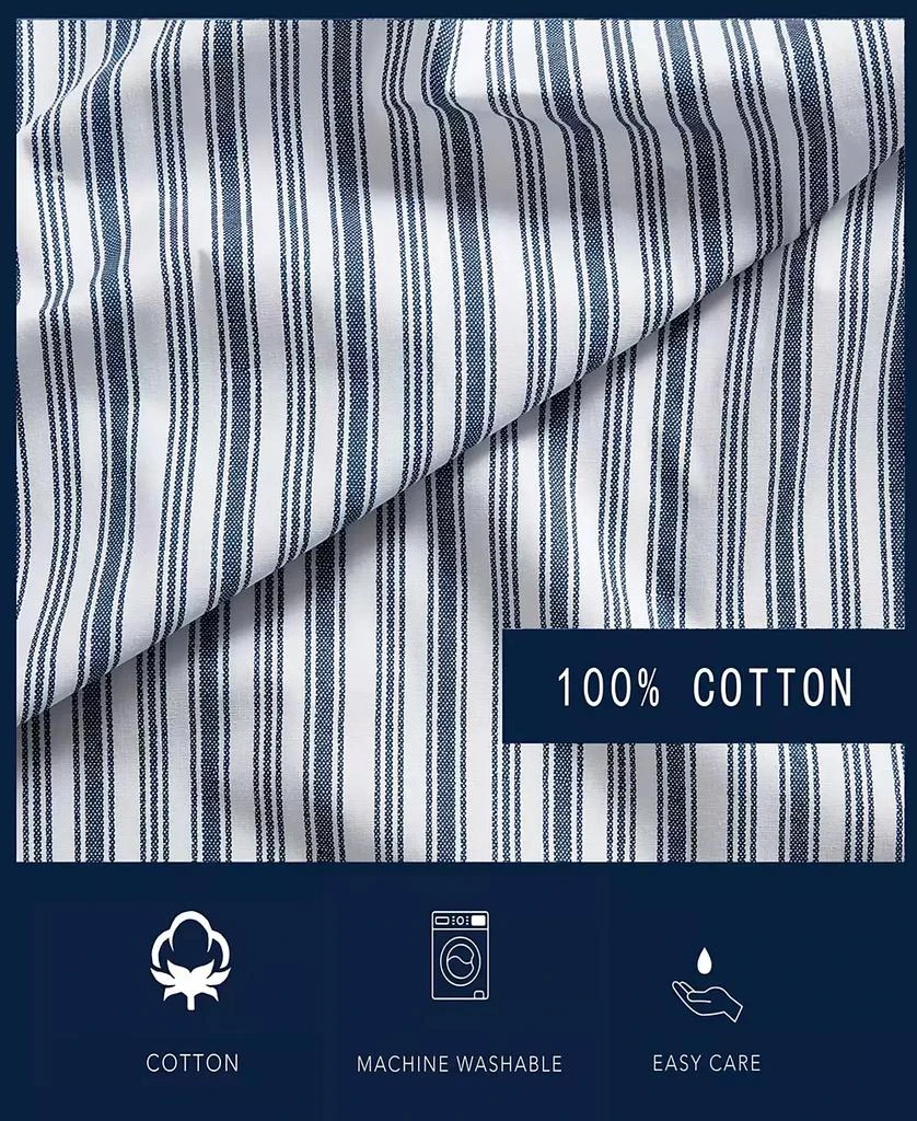 Coleridge Stripe Cotton Percale 4-Piece Sheet Set 商品