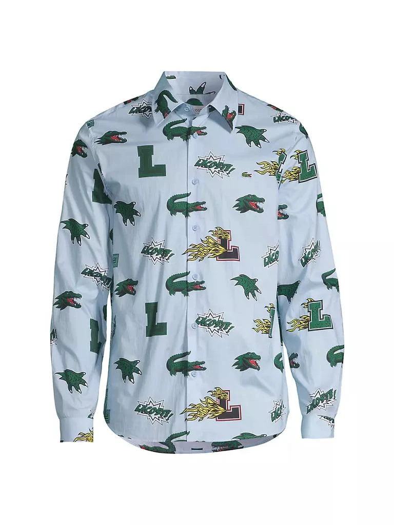 商品Lacoste|Crocodile Comic-Print Shirt,价格¥409,第1张图片