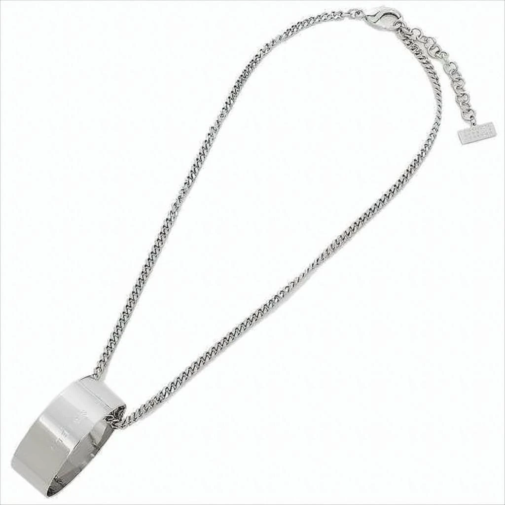 商品MM6|Wide Metallic Pendant Necklace With Chain Design,价格¥3080,第1张图片