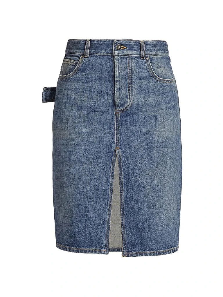 商品Bottega Veneta|Denim Slit Pencil Skirt,价格¥6348,第1张图片