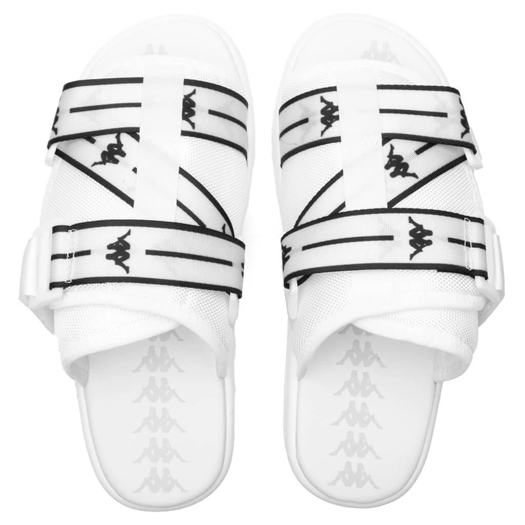 商品Kappa|Authentic Jpn Mitel Sandals - White/Black,价格¥427,第4张图片详细描述
