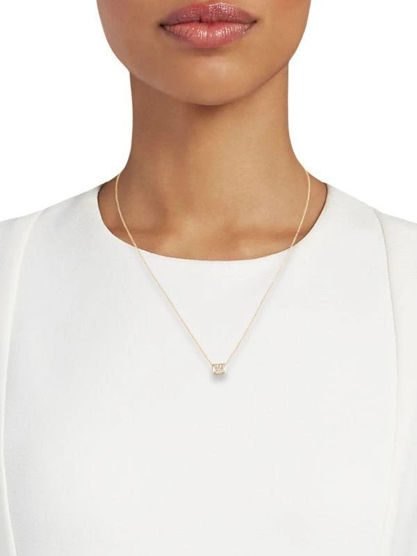 商品Saks Fifth Avenue|14K Yellow Gold & 0.75 TCW Lab-Grown Diamond Pendant Necklace,价格¥8401,第2张图片详细描述