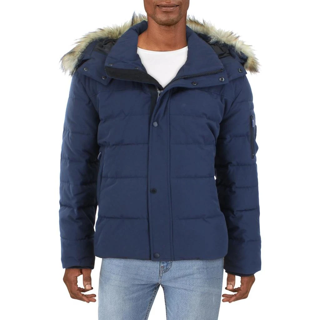 商品Vince Camuto|Vince Camuto Mens Warm Short Puffer Jacket,价格¥270,第1张图片