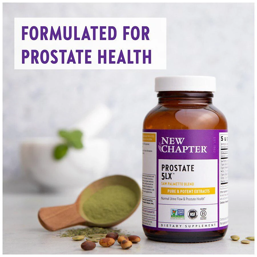 商品New Chapter|Prostate 5LX: Saw Palmetto Blend, Vegetarian Capsules,价格¥459,第5张图片详细描述