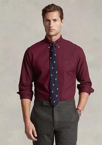 商品Ralph Lauren|Classic Fit Garment Dyed Oxford Shirt,价格¥573,第3张图片详细描述