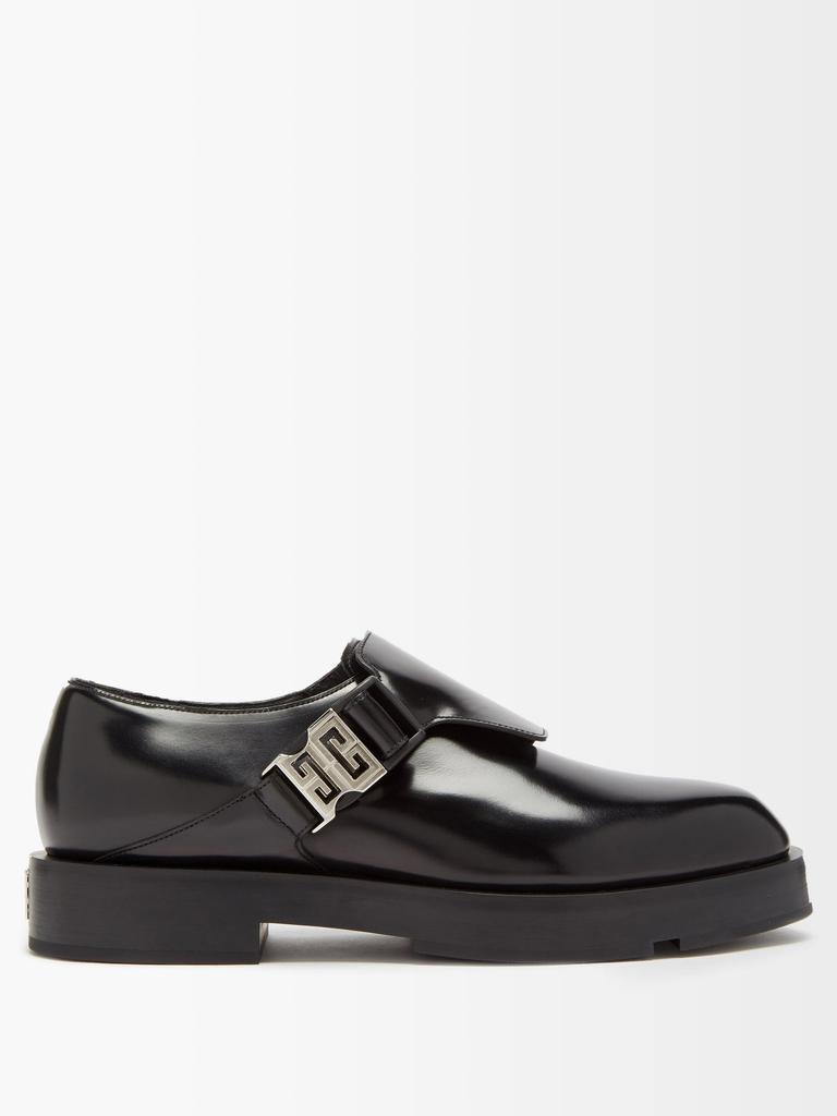 商品Givenchy|Square-toe leather monk-strap shoes,价格¥6483,第1张图片