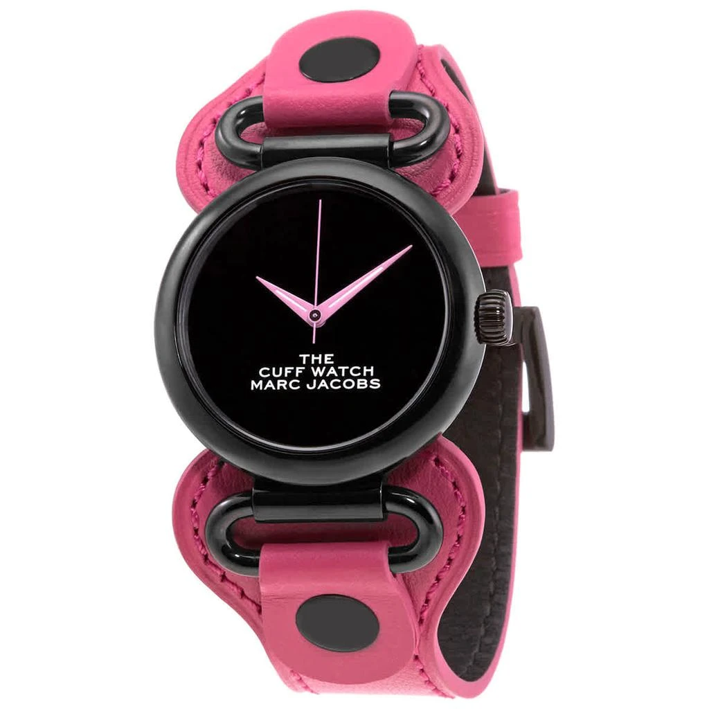 商品Marc Jacobs|The Cuff Quartz Black Dial Ladies Watch MJ0120179296,价格¥335,第1张图片