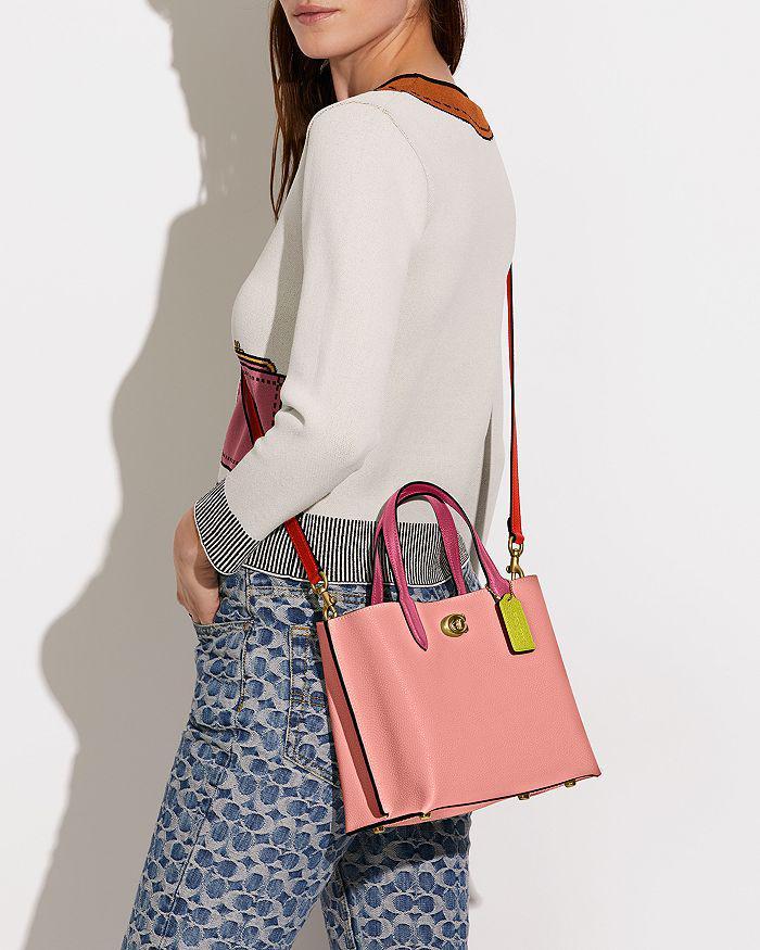 商品Coach|Willow 24 Large Color Block Tote,价格¥1552,第5张图片详细描述