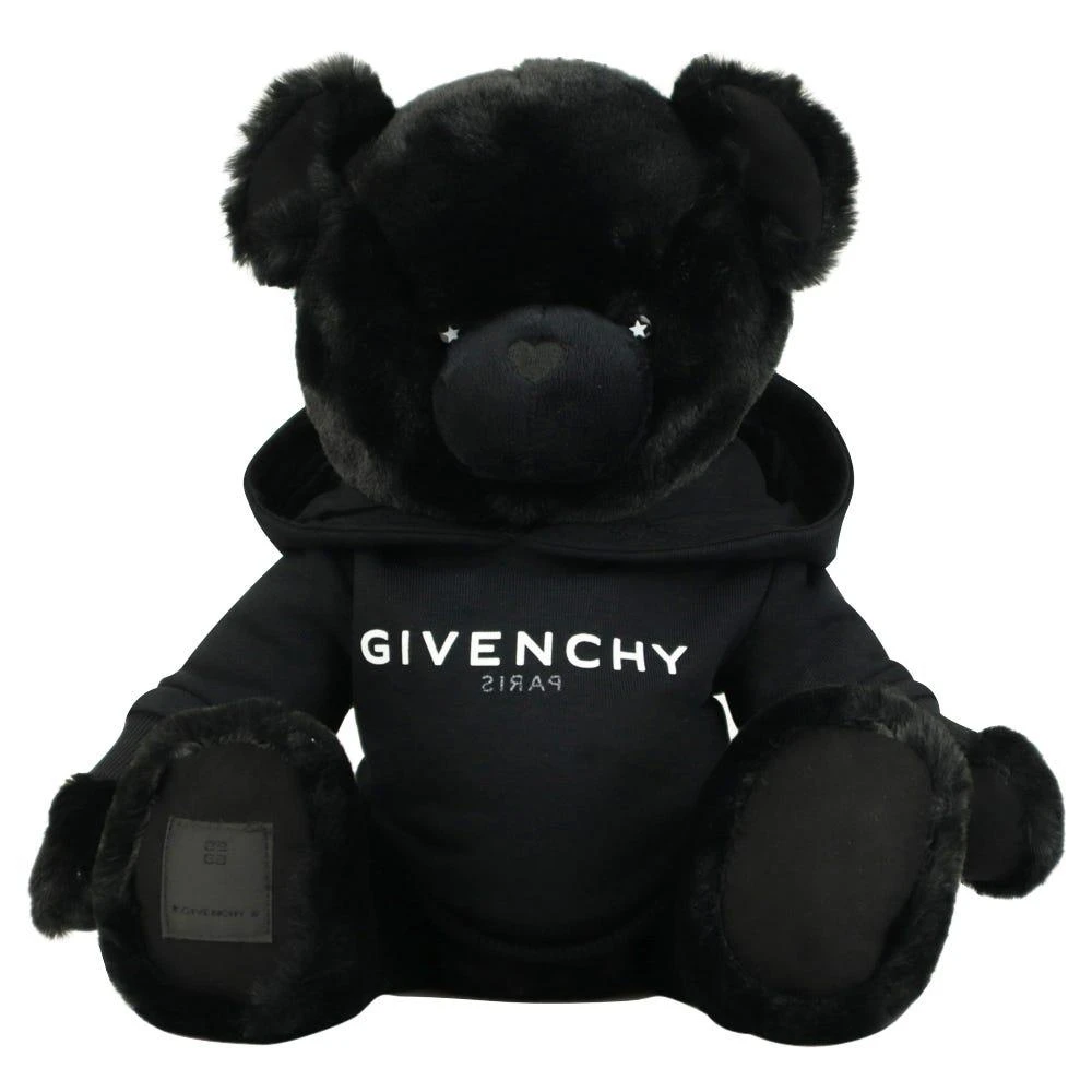 商品Givenchy|Black Plush Hoodie Teddy Bear,价格¥758,第1张图片