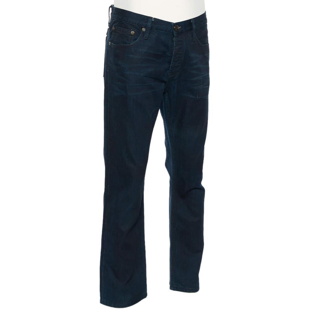 商品[二手商品] Burberry|Burberry Brit Blue Denim Steadman Slim Fit Jeans XL,价格¥820,第4张图片详细描述