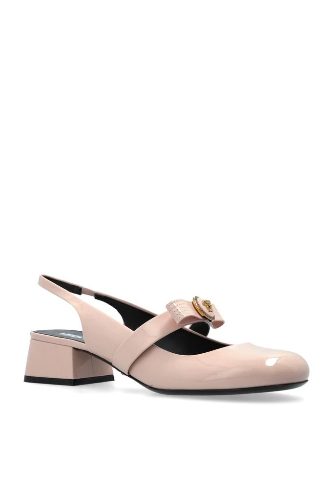 商品Versace|Versace Leather heeled shoes,价格¥6979,第4张图片详细描述