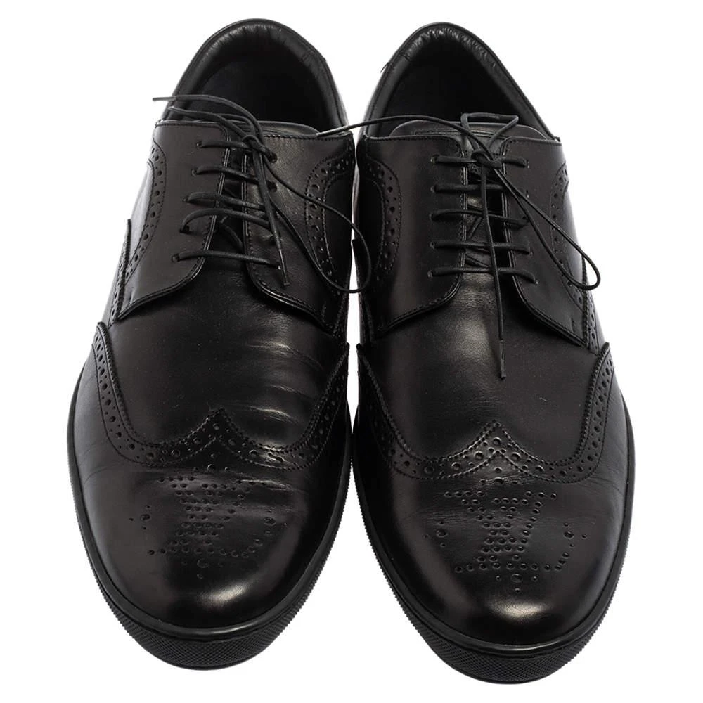 商品[二手商品] Louis Vuitton|Louis Vuitton Black Brogue Leather Lace Up Oxfords Size 43,价格¥3141,第3张图片详细描述