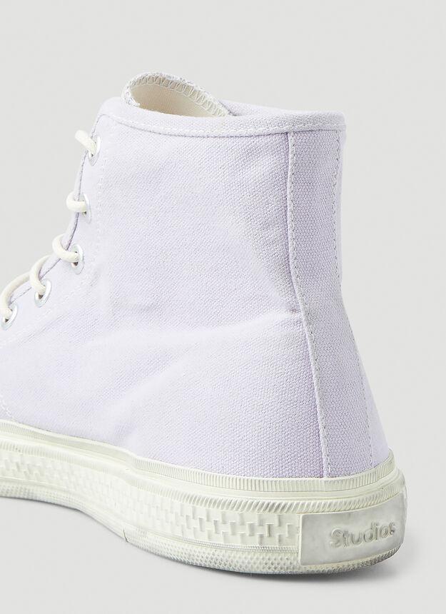 商品Acne Studios|Ballow High Top Tumbled Sneakers in Lilac,价格¥1185,第7张图片详细描述