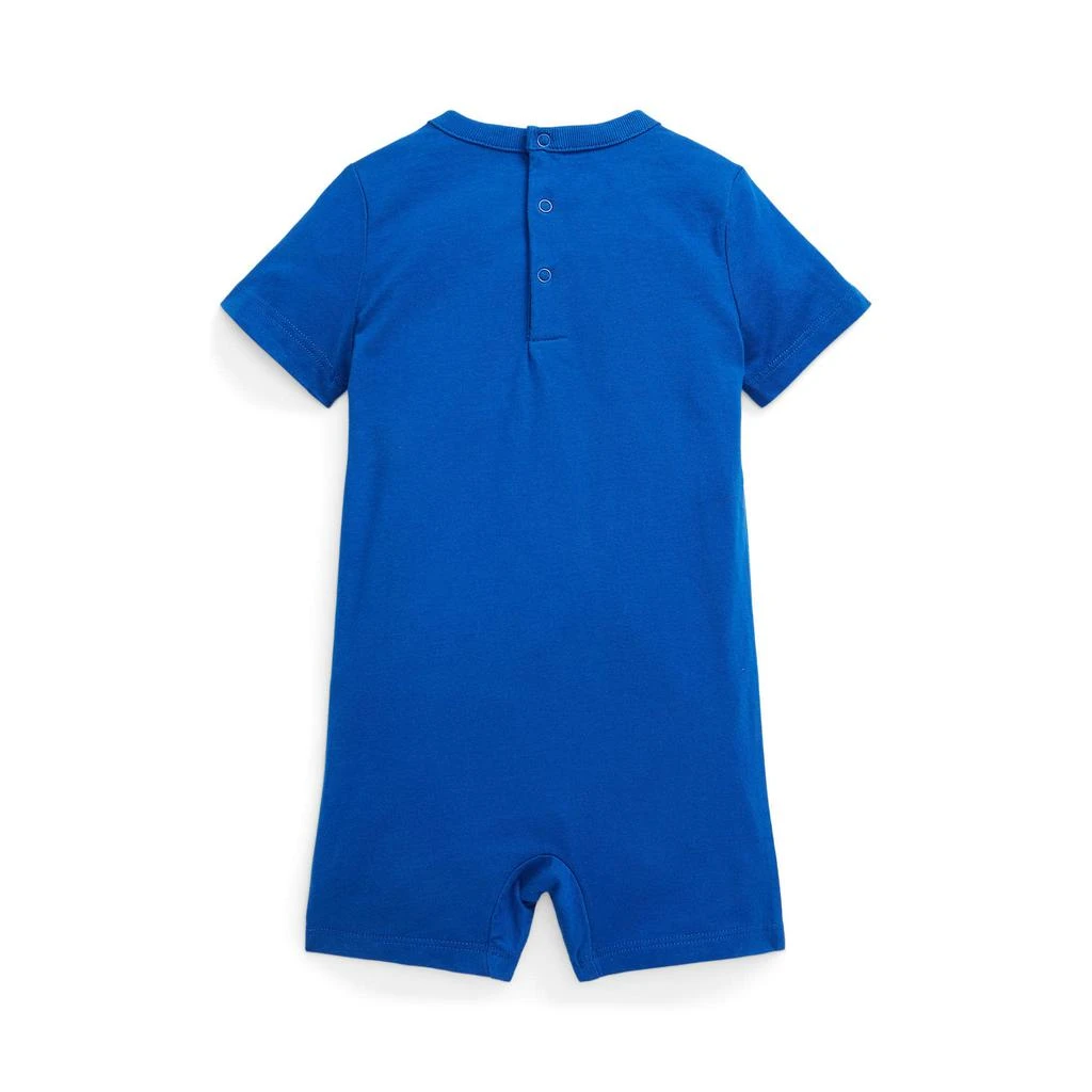 商品Ralph Lauren|Logo Cotton Jersey Shortall (Infant),价格¥265,第2张图片详细描述