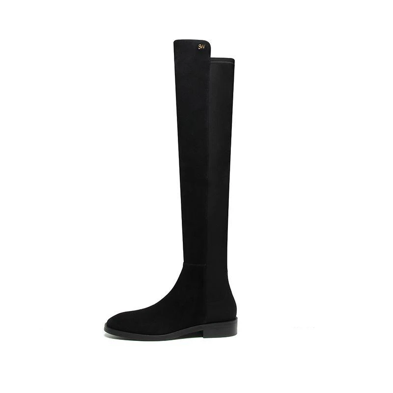 商品Stuart Weitzman|Stuart Weitzman秋冬新款靴子SW过膝靴Keelan 长筒靴—黑色 37码,价格¥4661,第1张图片