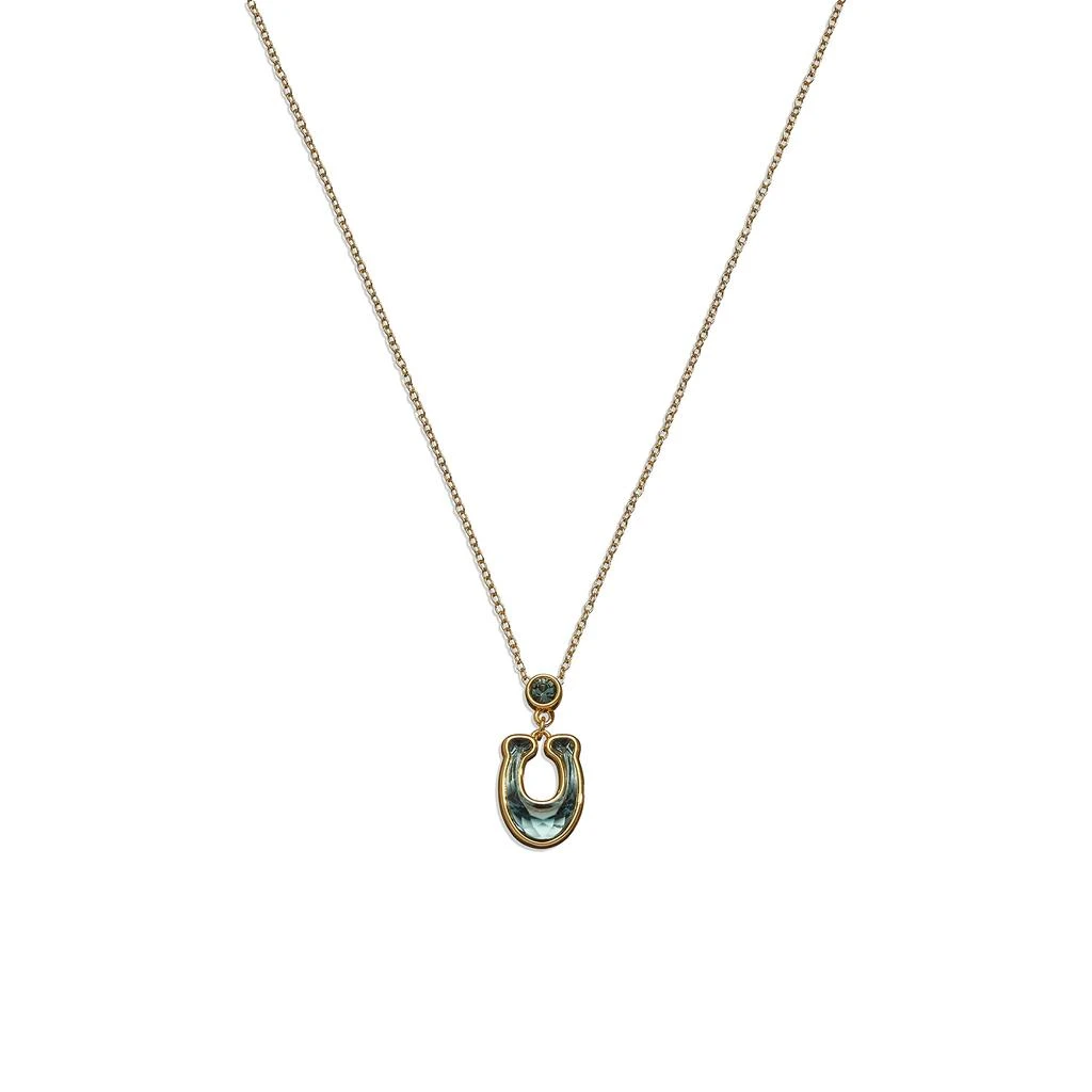 商品Coach|Signature Stone Pendant Necklace,价格¥394,第1张图片
