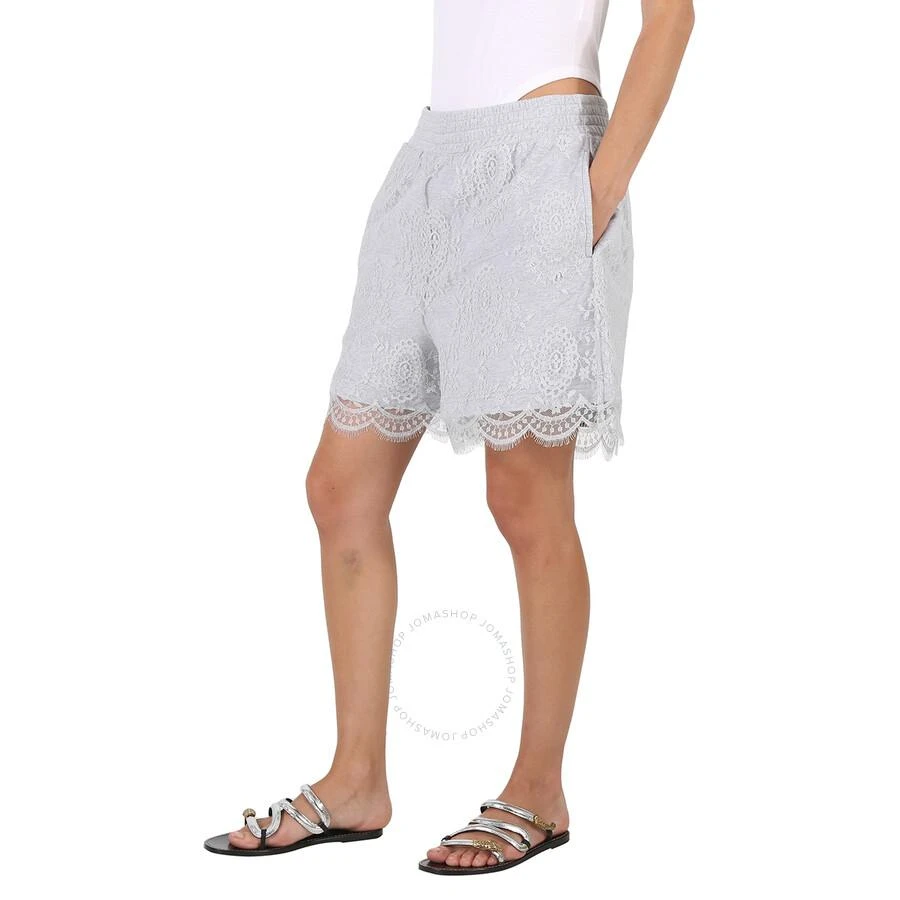 商品Burberry|Light Pebble Grey Lace And Cotton Shorts,价格¥953,第2张图片详细描述