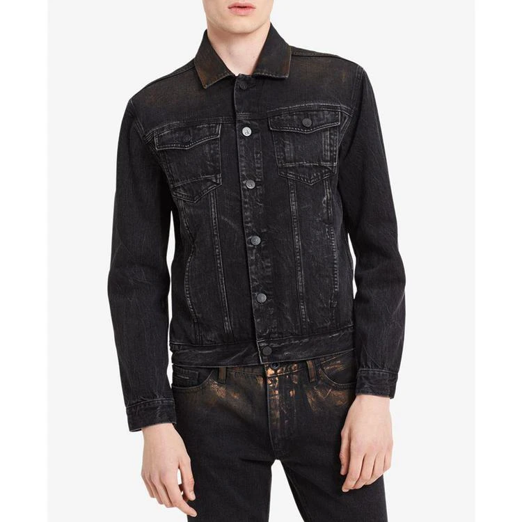 商品Calvin Klein|Men's Distressed Copper Denim Jacket, Created for Macy's,价格¥338,第1张图片