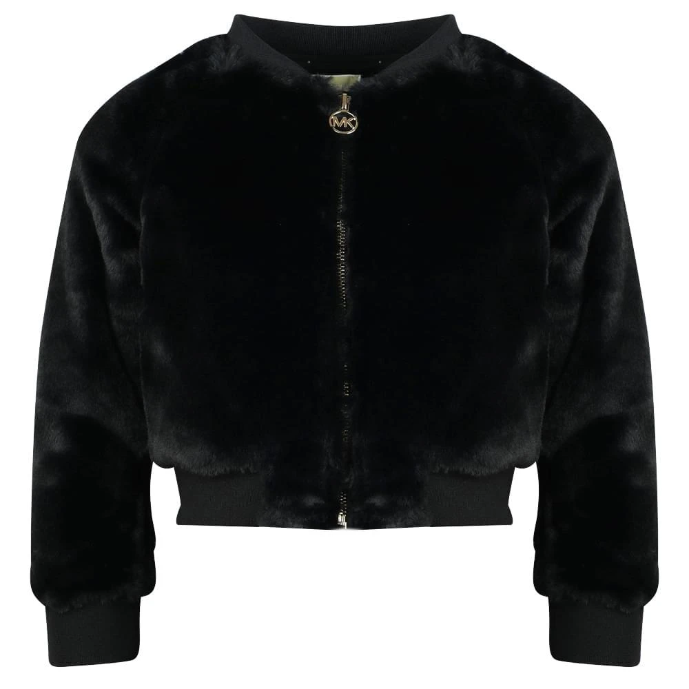 商品Michael Kors|Black Faux Fur Zip Up,价格¥718,第1张图片