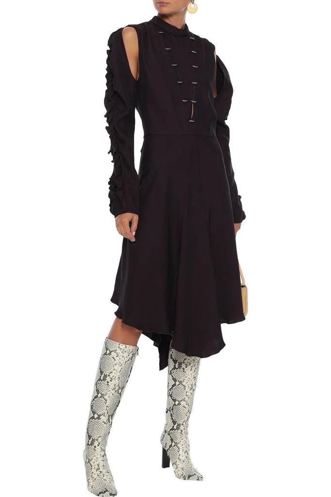 商品Chloé|Cutout ring-embellished silk-blend crepe dress,价格¥4454,第2张图片详细描述