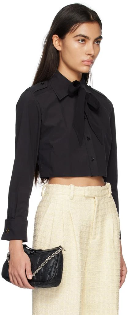 商品Gucci|Black Scarf Shirt,价格¥8199,第2张图片详细描述