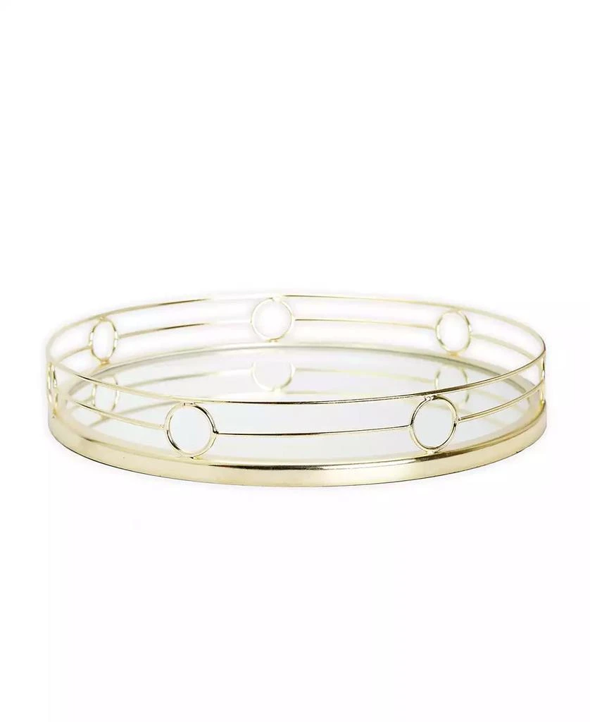 商品Classic Touch|Design Round Mirror Tray, 15.5" D,价格¥546,第1张图片