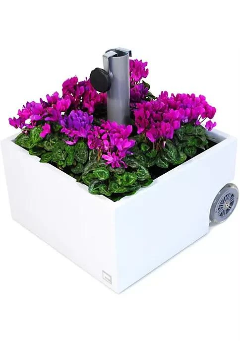 商品belk|Xxds O 810 Zinc Plated White Powercoated Planter Umbrella Stand,价格¥2012,第3张图片详细描述