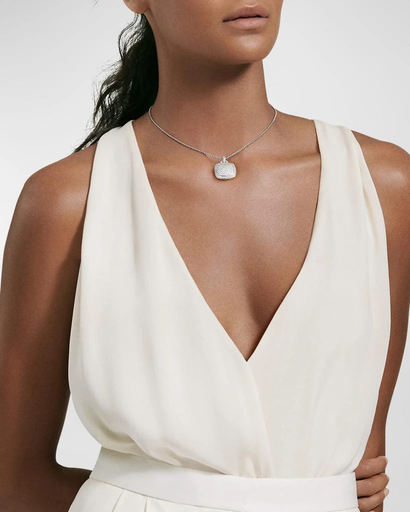 商品David Yurman|Albion Pendant with Diamonds in Silver, 21mm,价格¥37135,第2张图片详细描述