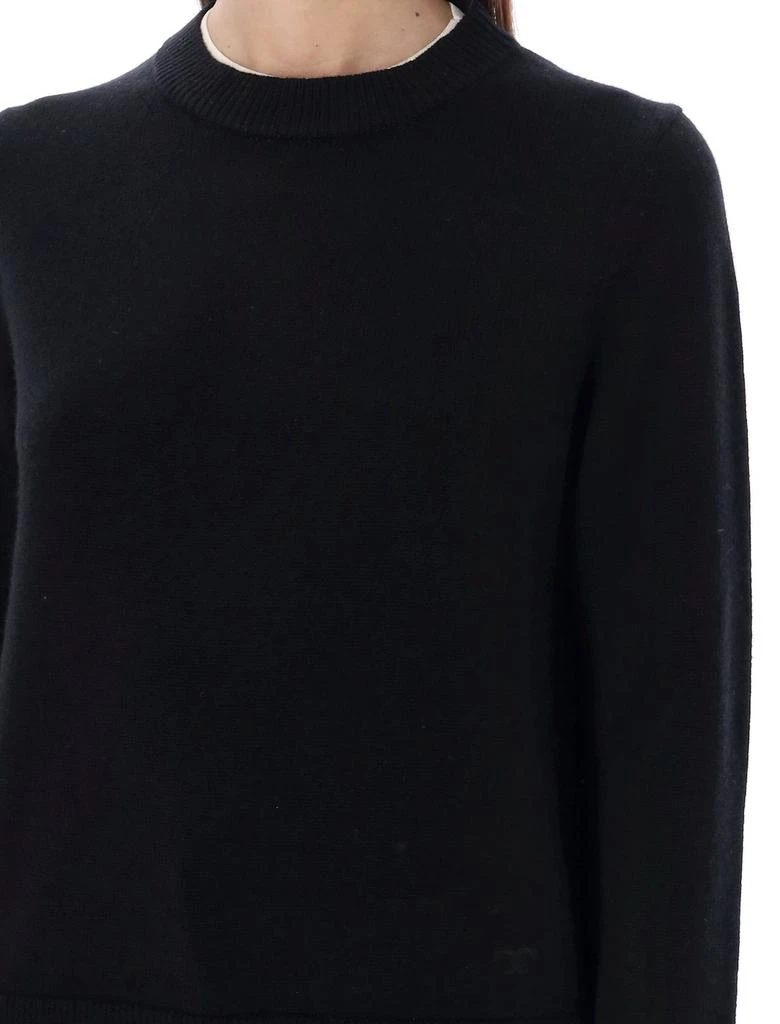 Tory Burch Double Layer Crewneck Knitted Sweater 商品