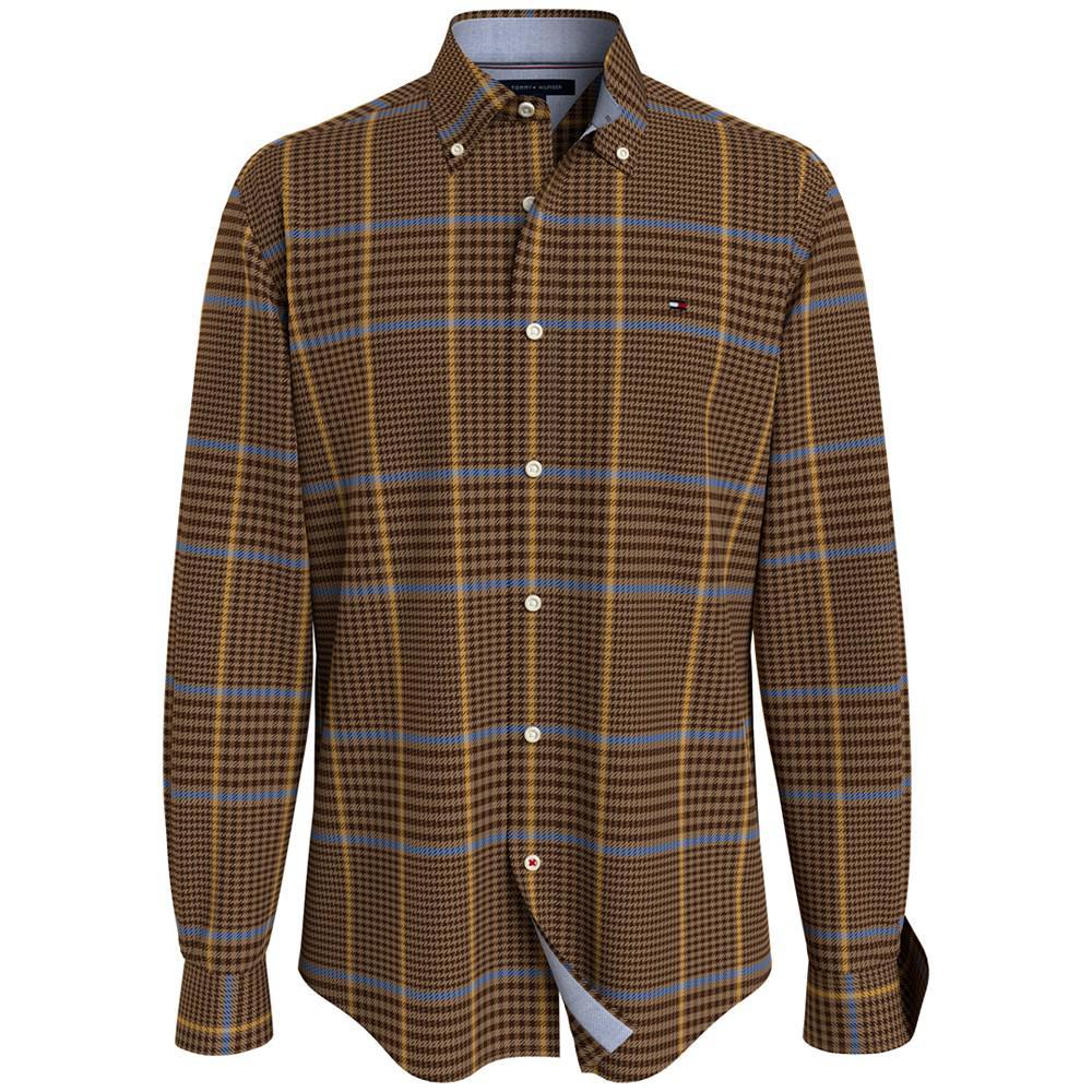 商品Tommy Hilfiger|Men's Plaid Long Sleeve Classic-fit Shirt,价格¥299,第6张图片详细描述