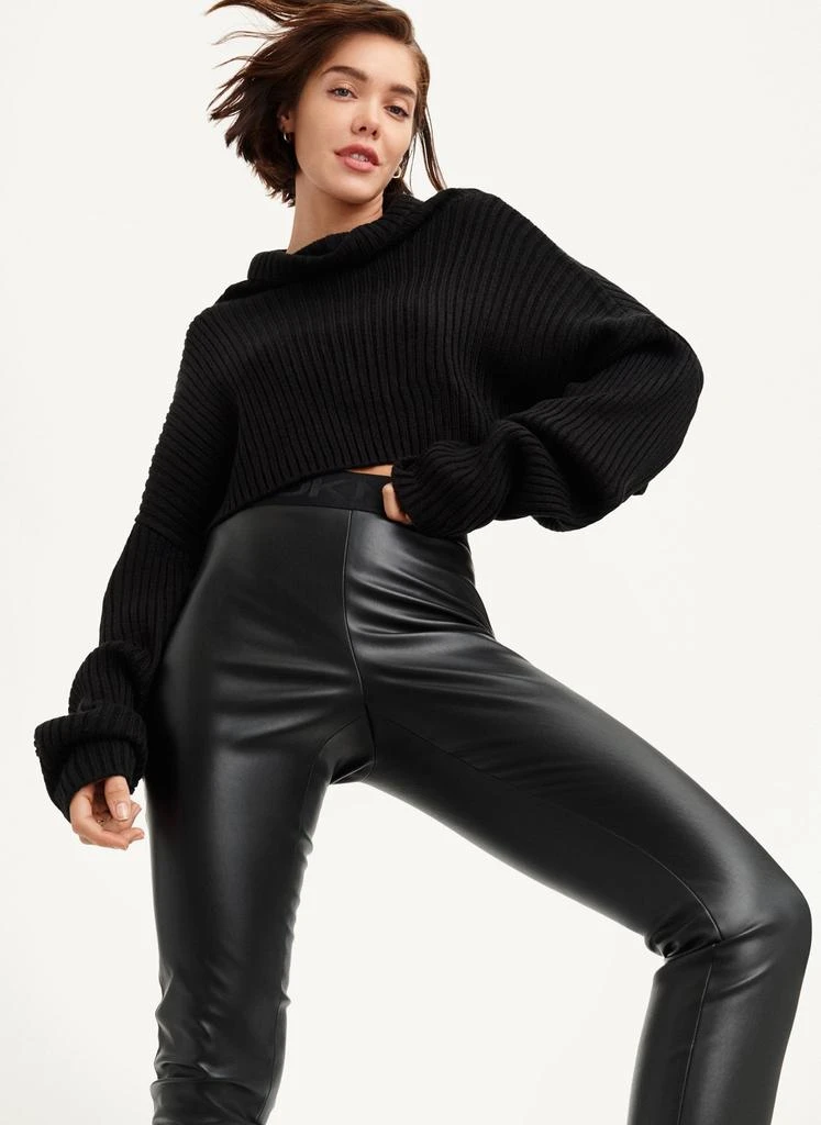 商品DKNY|Faux Leather Pull On Legging,价格¥343,第1张图片